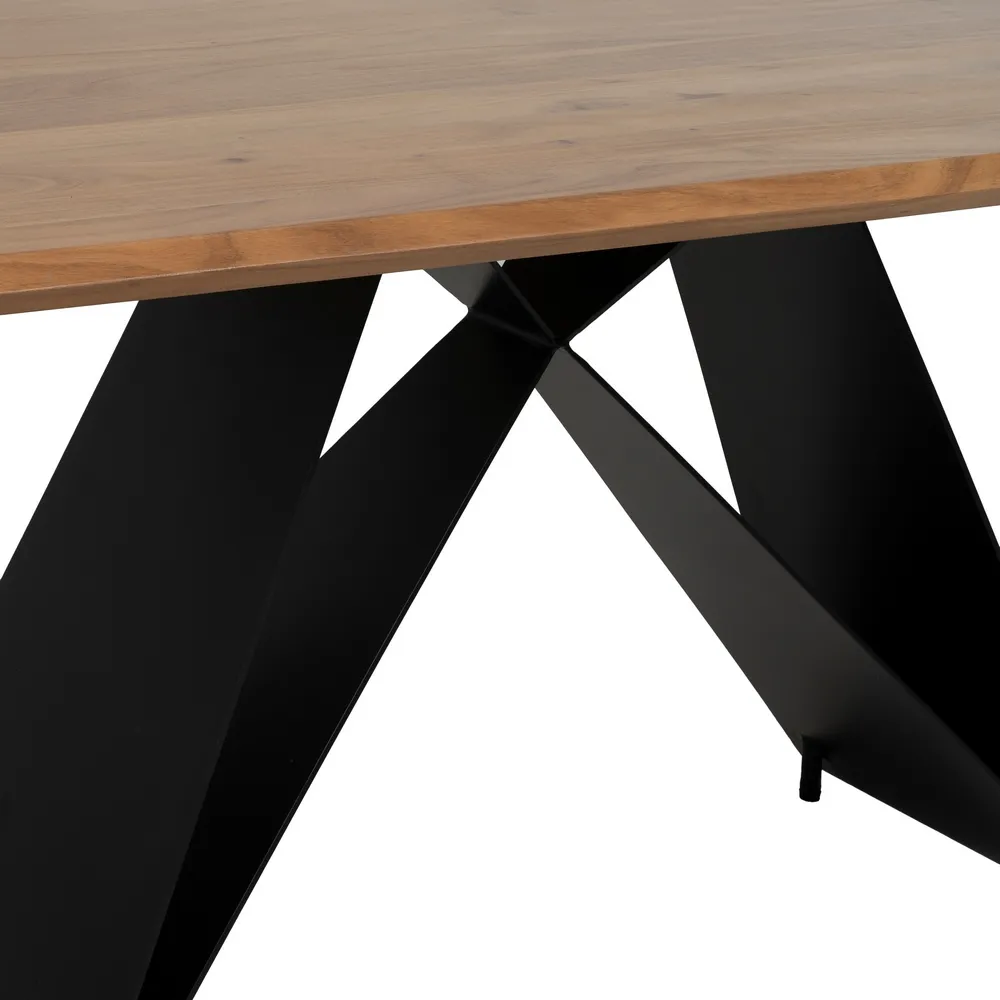 Masa dining lemn acacia fier|Mobilier dining robust [7]