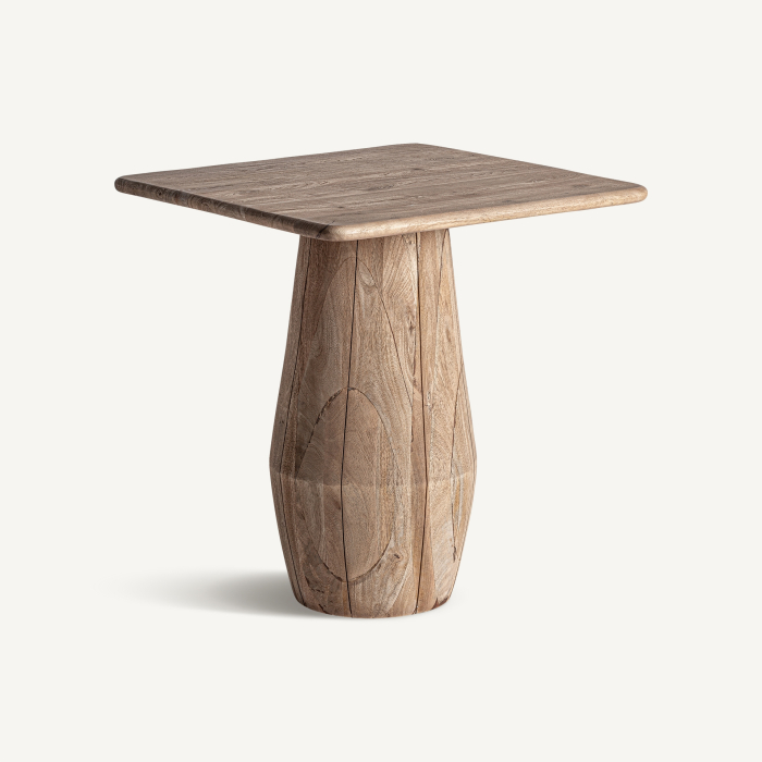 Masă de dining din lemn de mango cu bază sculpturală Jacquard [2]