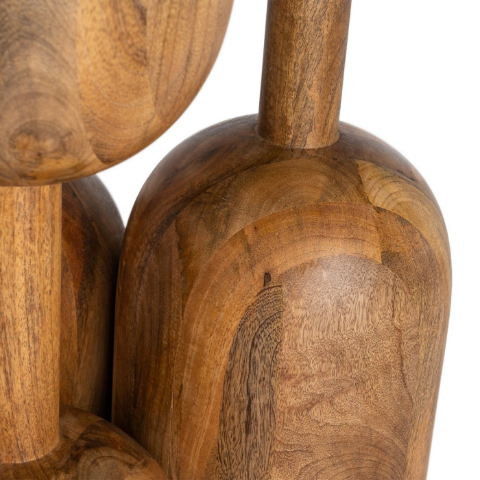 Masă de dining din lemn de mango maro [7]