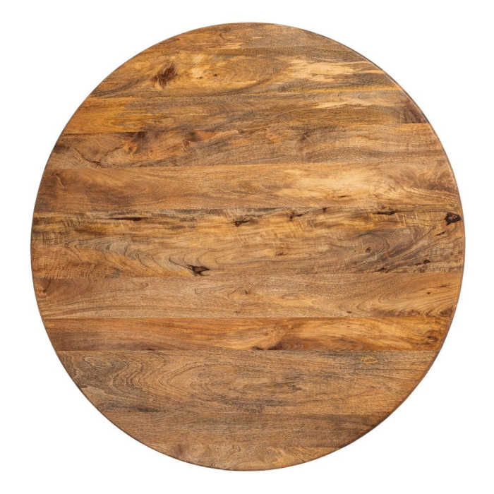 Masă de dining din lemn de mango maro [10]