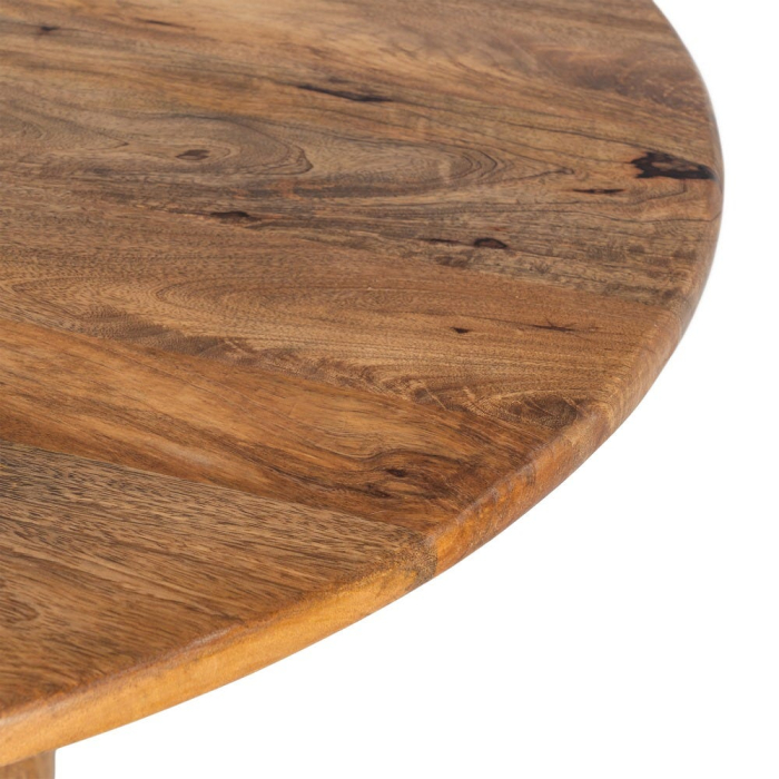 Masă de dining din lemn de mango maro [3]