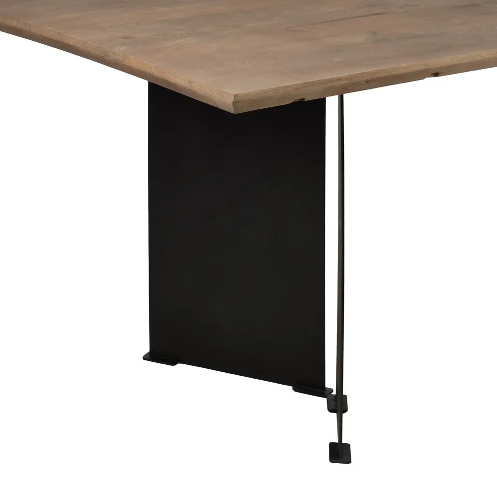 Masa dining lemn fier moderna|Mobilier dining industrial [6]