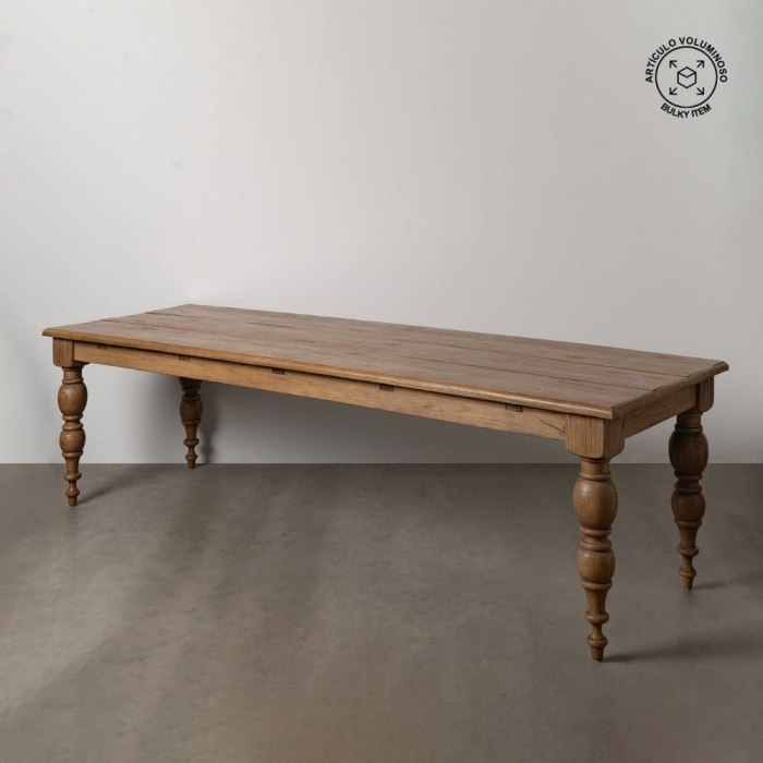 Masă dining stejar recuperat 300 cm – rustic autentic și durabil [1]