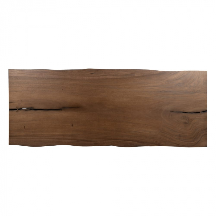 Masă dining suar & metal 240 cm – stil industrial sculptural [8]