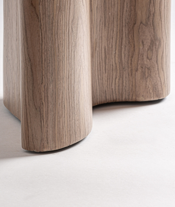 Masă de dining din lemn maro pentru 8 persoane design japandi Arko 200 x 100 x 75 cm [6]