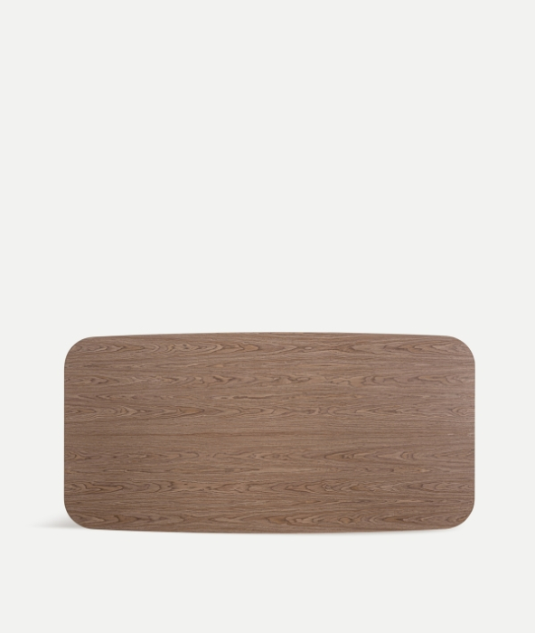 Masă de dining din lemn maro pentru 8 persoane design japandi Arko 200 x 100 x 75 cm [4]