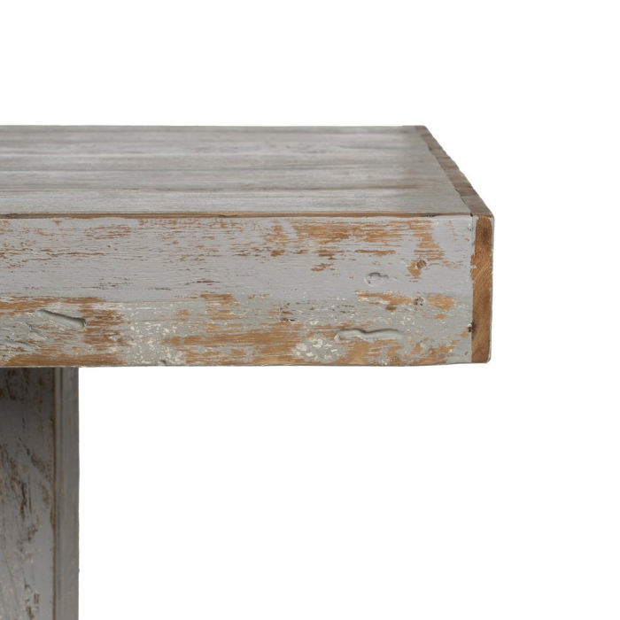 Masă dining lemn reciclat 220 cm – rustic industrial patinat [5]