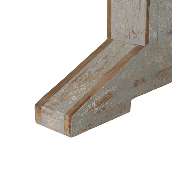 Masă dining lemn reciclat 220 cm – rustic industrial patinat [8]