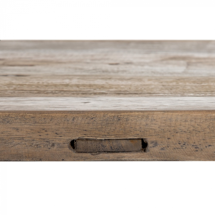 Masa dining lemn reciclat industriala fier [4]