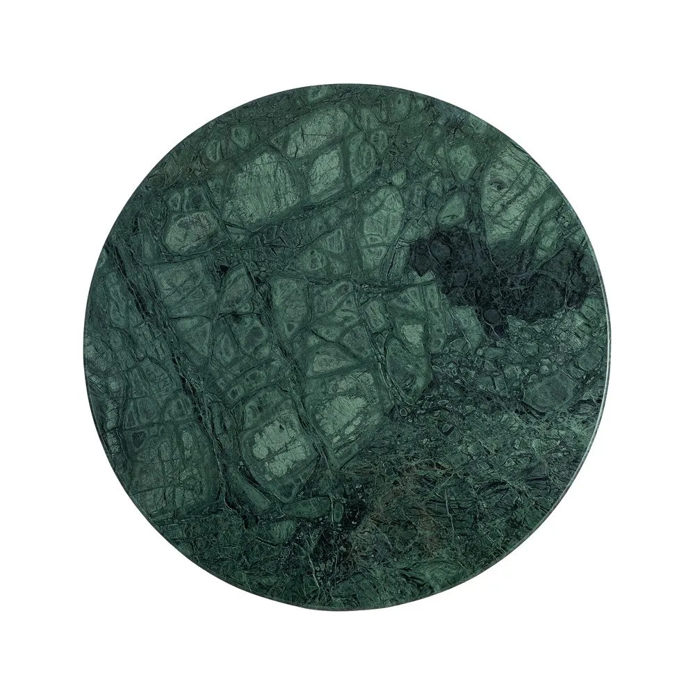 Masa de dining din marmură verde pe bază de lemn de mango – fotografie produs principal [6]