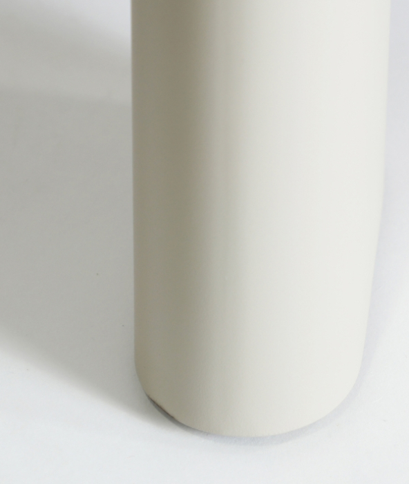 Masa de dining din MDF maro cu furnir de stejar si structura din fier crem Volta [8]