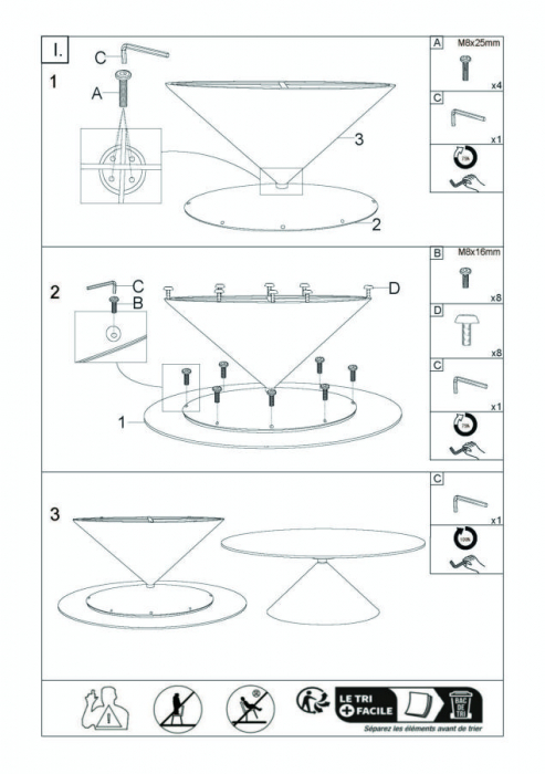 Masă de dining din metal negru cu blat oval [11]