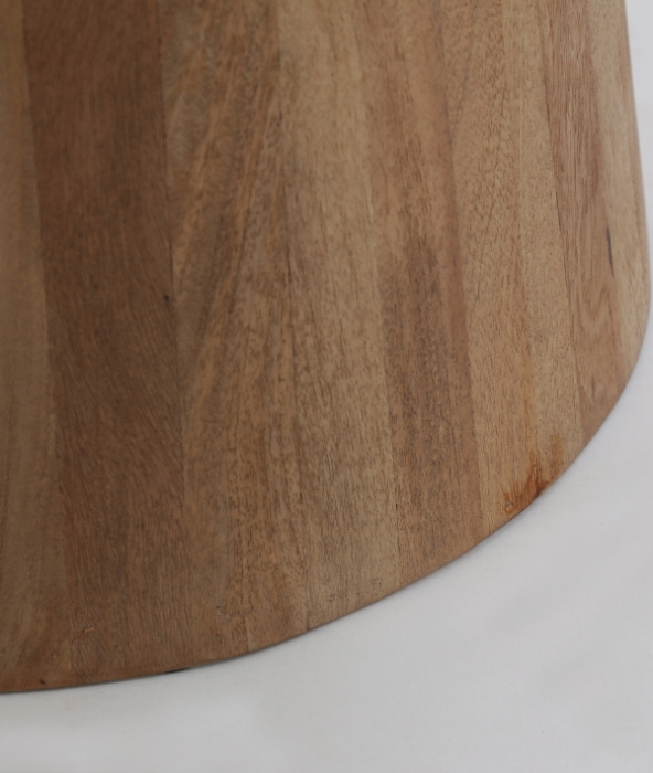 Masă dining terrazzo alb cu bază mango 120 cm [3]