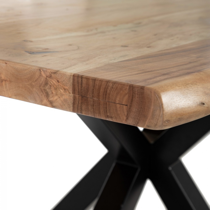 Masa Dining Lemn Acacia CreativDeco - Stil Natural si Industrial [4]