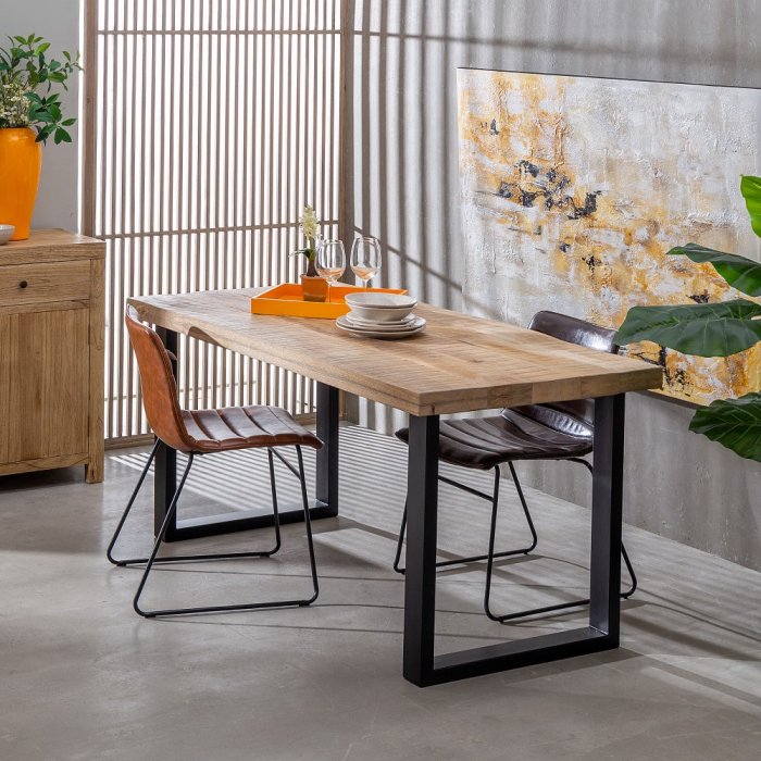 Masa Dining Rustica CreativDeco - Design Industrial si Natural pentru Casa [2]