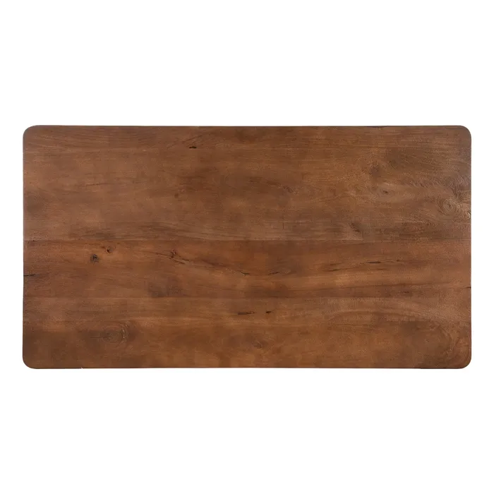 Masă de dining dreptunghiulară maro din lemn de mango design scandinav [6]
