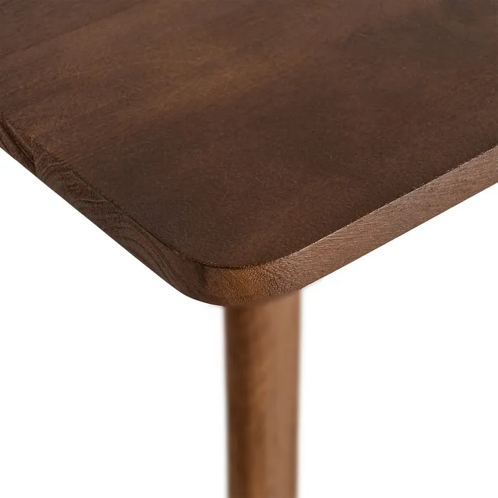 Masă de dining dreptunghiulară maro din lemn de mango design scandinav [3]