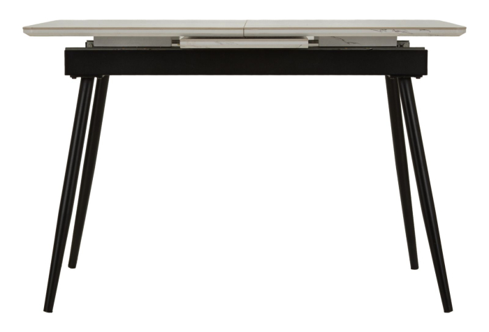 Masă dining extensibilă ceramică marmură albă [3]