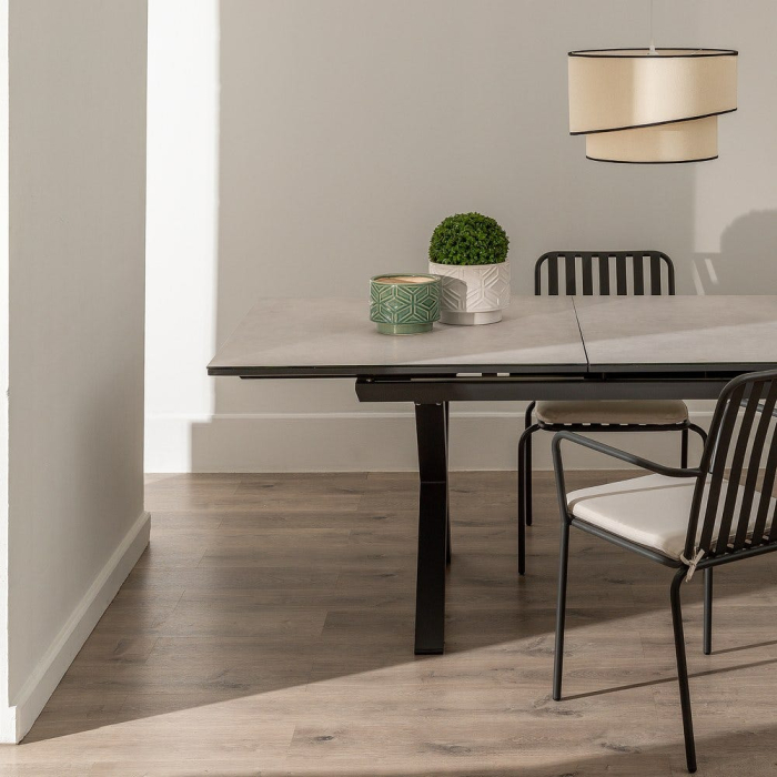Masa extensibila cu blat ceramic gri - Solutie Flexibila pentru Dining Elegant [15]