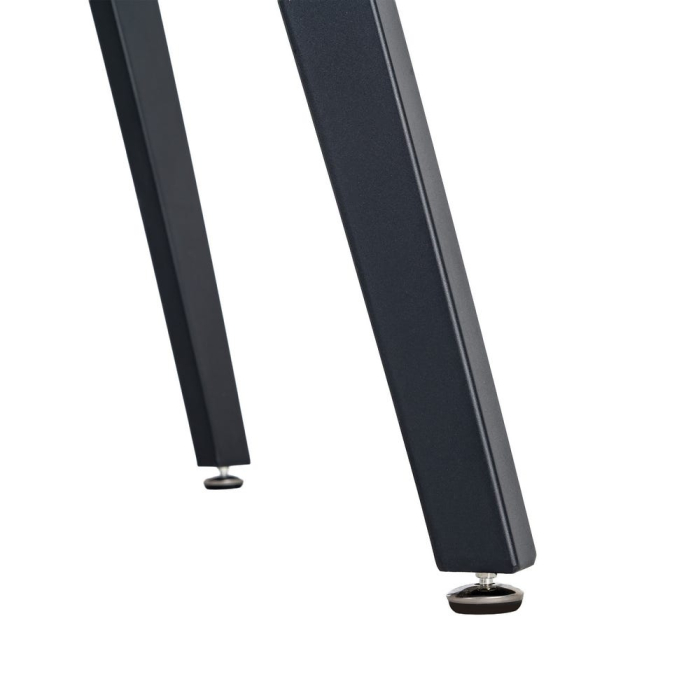 Masă extensibilă din mdf maro si fier negru 160x90x76 cm [10]