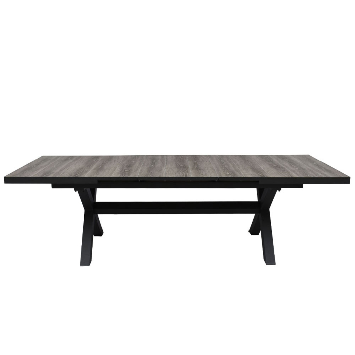 Masă de dining extensibilă din ceramica gri inchis [7]