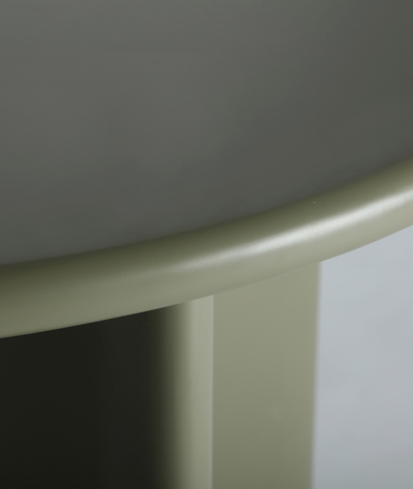 Masă dining Morlac MDF verde sculptural [2]