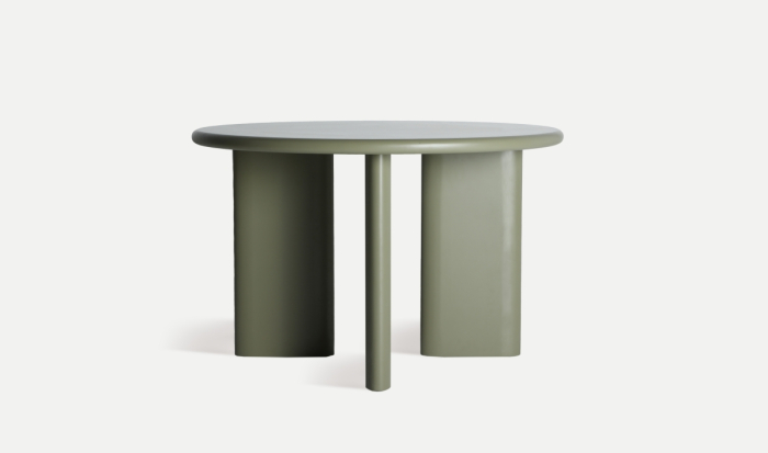 Masă dining Morlac MDF verde sculptural [1]