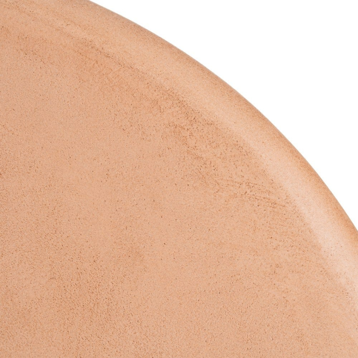 Masă de dining ovală cu finisaj microciment și bază sculpturală [10]