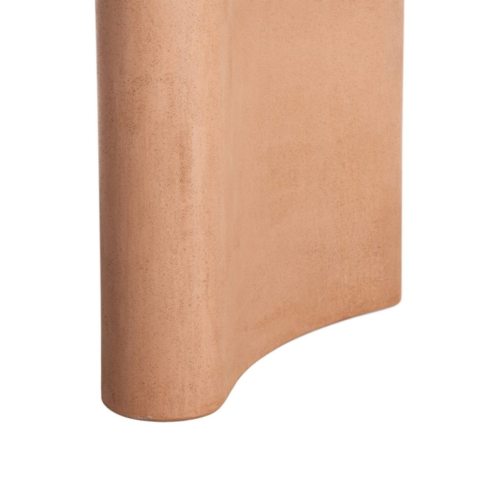 Masă de dining ovală cu finisaj microciment și bază sculpturală [8]