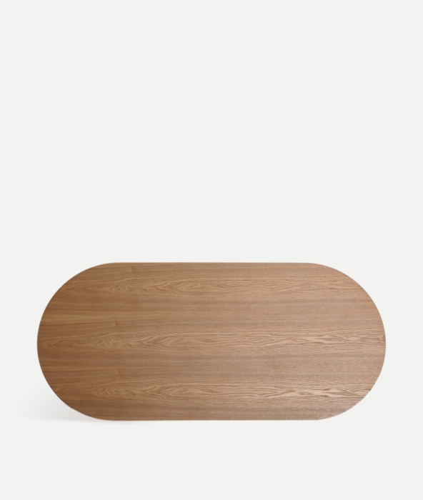 Masă dining ovală MDF furnir nuc SOMA – titlu imagine principală [3]