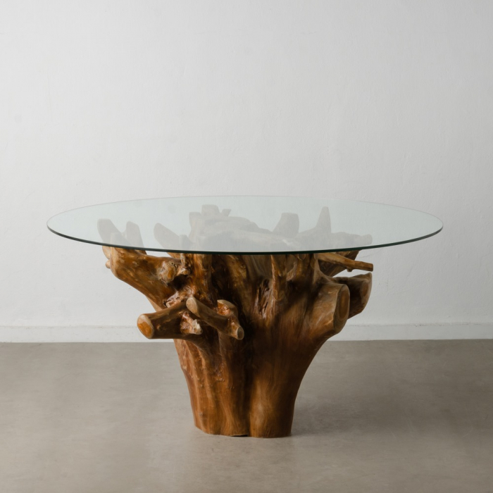 Masa patrata tec sticla dining moderna [1]