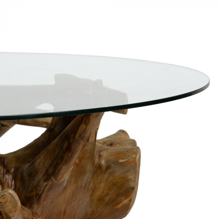 Masa patrata tec sticla dining moderna [7]