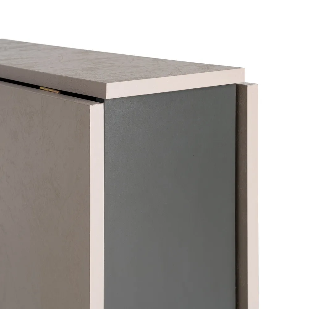 Masă pliabilă din melamina crem cu structura metalica neagra 148x71x74 cm [8]