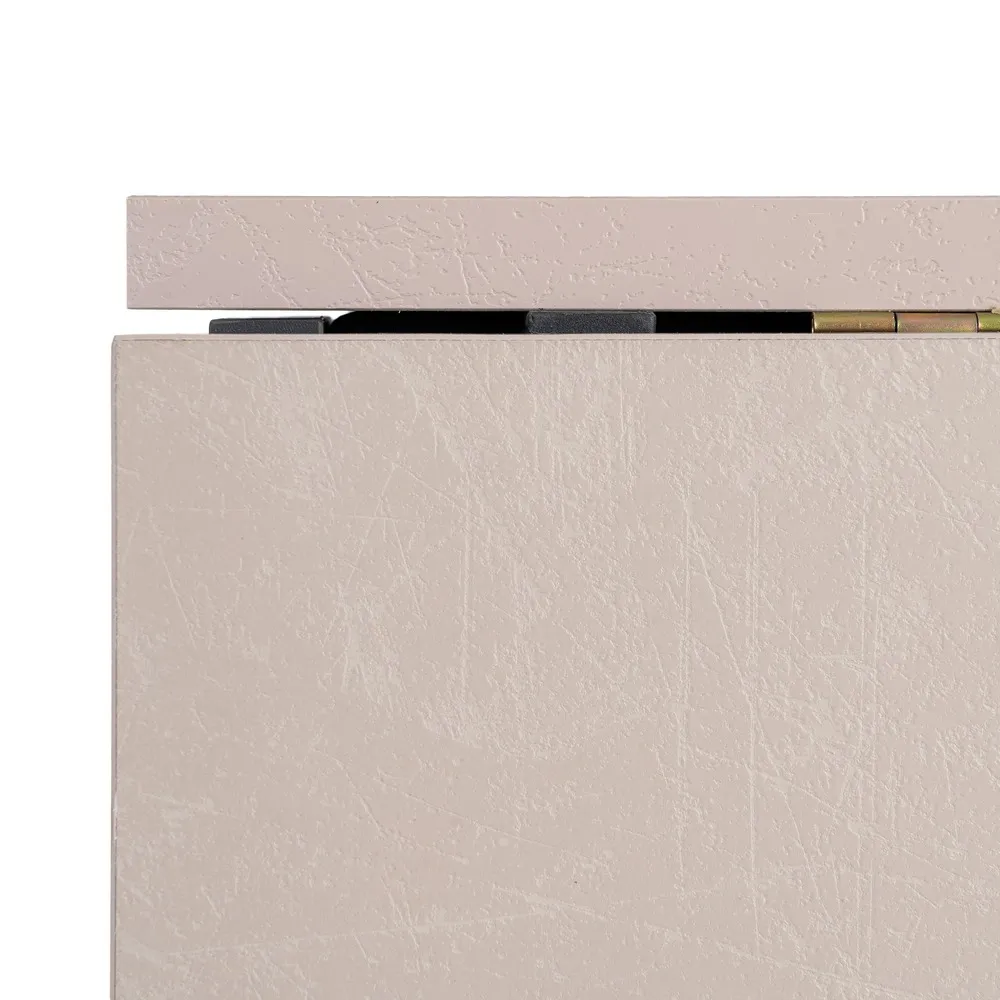 Masă pliabilă din melamina crem cu structura metalica neagra 148x71x74 cm [7]