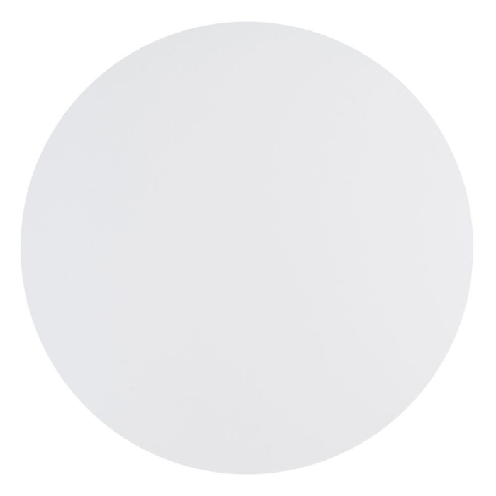 Masă de dining rotundă albă din MDF și metal [9]