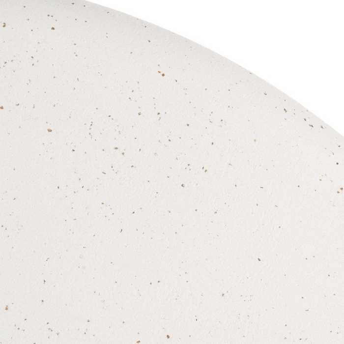 Masă de dining rotundă cu finisaj terrazzo și bază sculpturală [9]