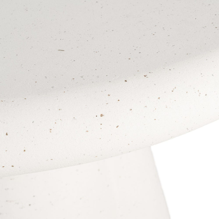 Masă de dining rotundă cu finisaj terrazzo și bază sculpturală [5]