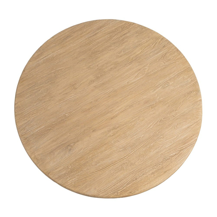 Masă de dining rotundă din lemn de ulm reciclat 150 cm [12]