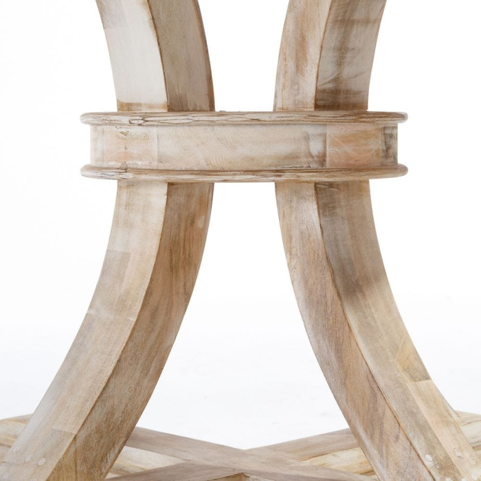 masa rotunda din lemn masiv CreativDeco pentru dining [5]