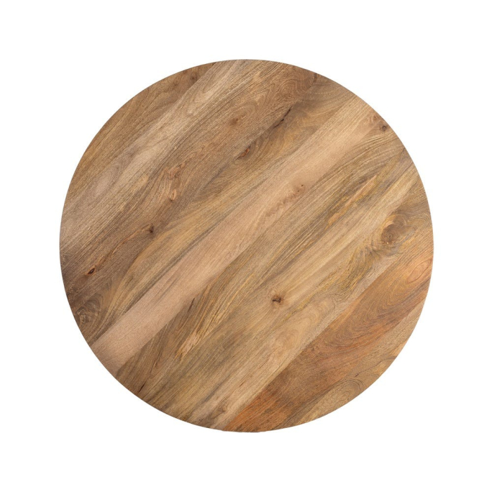 Masă dining rotundă lemn mango rustic elegant [8]