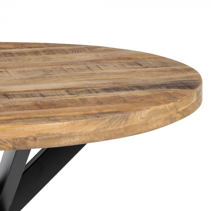 Masa Rotunda Lemn Mango CreativDeco - Decor Modern Industrial [4]