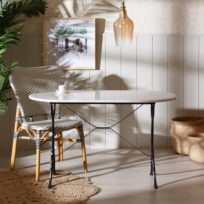 masa eleganta marmura fier forjat CreativDeco pentru interioare [2]