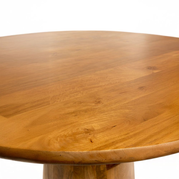 Masă dining rotundă lemn mango 140 cm – design sculptural Gate [5]