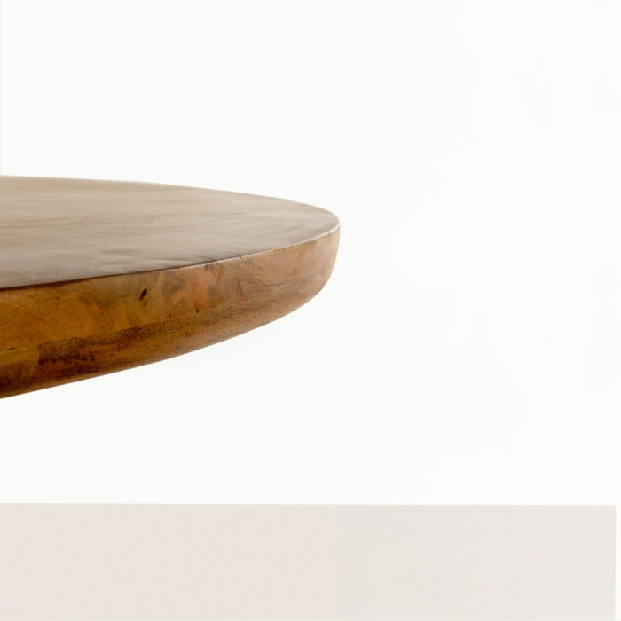 Masă dining rotundă lemn mango 140 cm – design sculptural Gate [4]