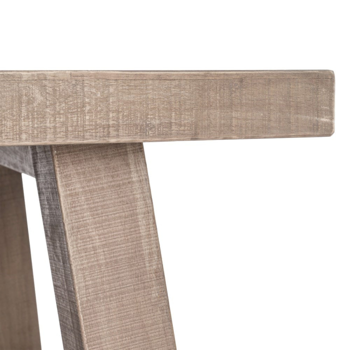 Masa dining din lemn de pin maro deschis cu blat gros [4]