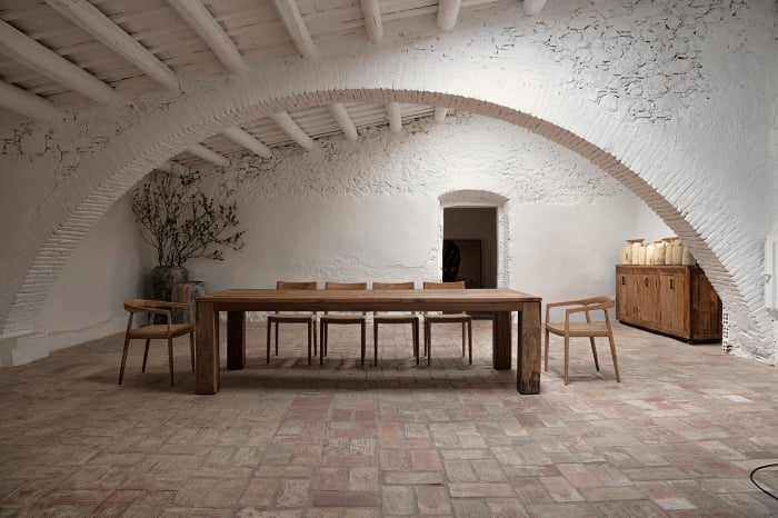 Masa dining scandinava lemn recuperat mare|Mese nordice [6]