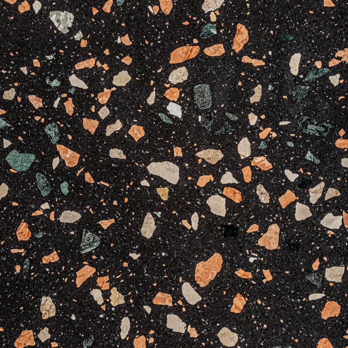 Masa dining Art Deco terrazzo negru natural|Mese dining elegante [6]