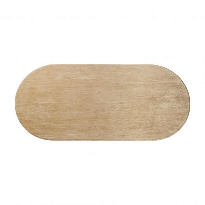 Masa dining Art Deco travertin maro|Mese sufragerie elegante [3]