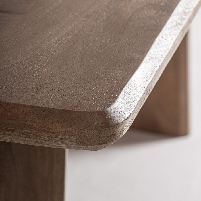 Masă dining din lemn de mango cu picioare tip panou [7]