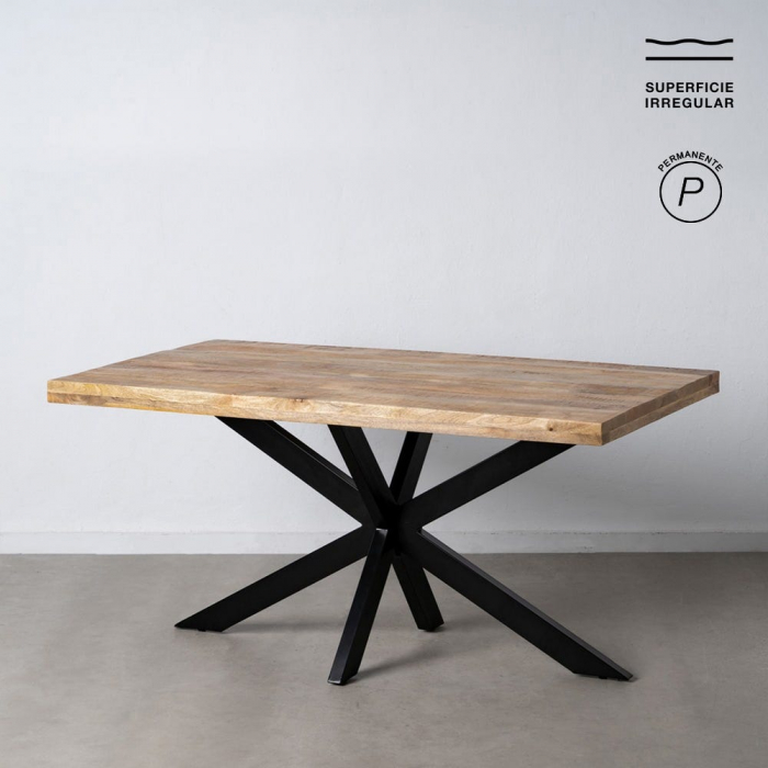 Masă dining mango 160 cm cu picioare metalice spider [1]